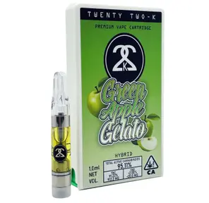 22K | Vape Cart | 1g | Distillate | Green Apple Gelato
