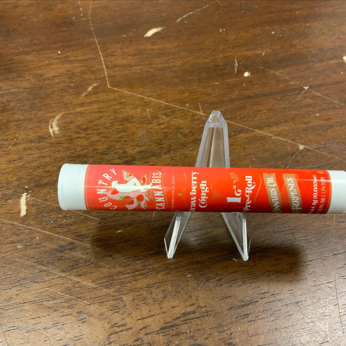 Strawberry Cough Country Cannabis Infused Preroll 1g