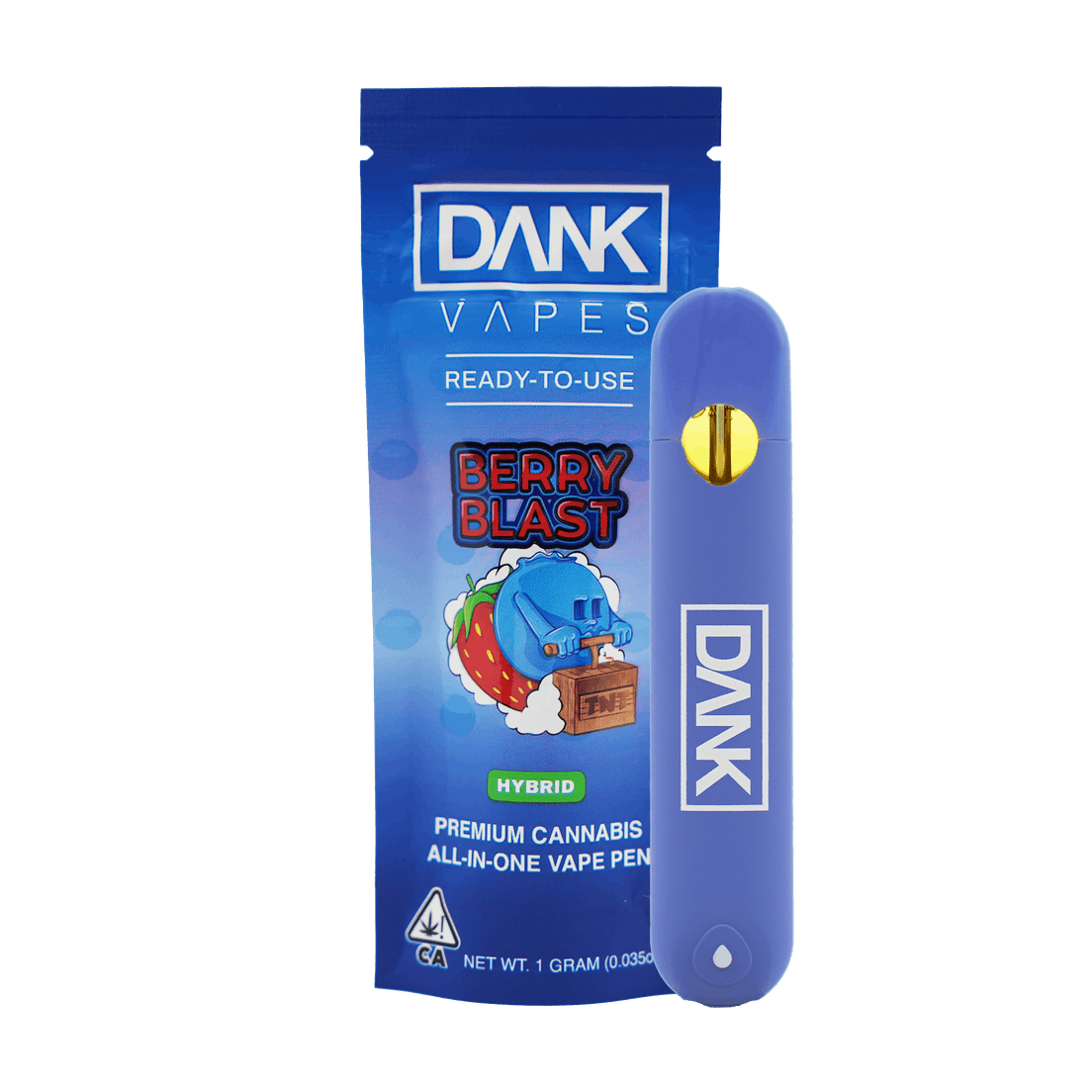 Dank | AIO Vape | 1g | Distillate | Berry Blast