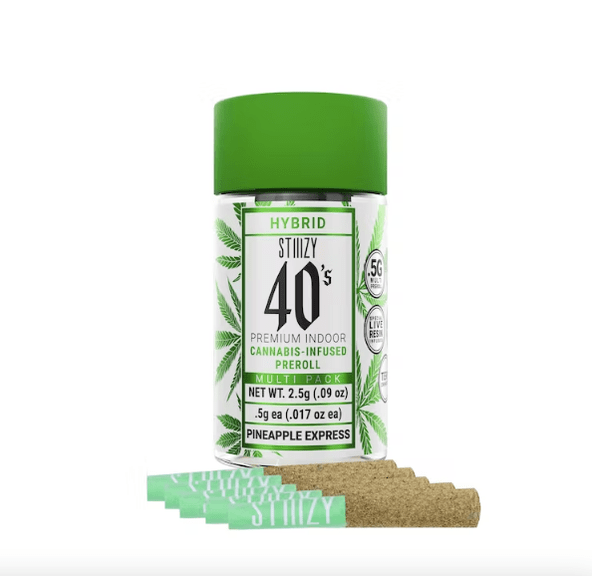 PRE-ORDER ONLY .5G 40s PREROLL MULTI PACK - PINEAPPLE EXPRESS - STIIIZY