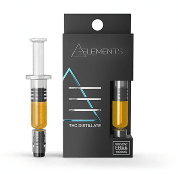 1000mg Distillate Syringe Hybrid Gorilla Glue by Elements