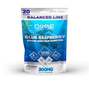 Dime Industries — Balanced Line Blue Raspberry "Afternoon" CBG Gummies