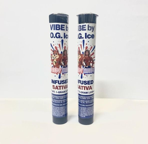 1. OG Ice x Speedy Weedy 1g Infused Pre Roll - Vibe (S) 5/$50
