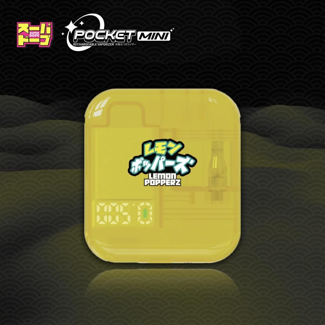 Super Dope- Pocket Mini Lemon Popperz Live Resin AIO 1g (H)