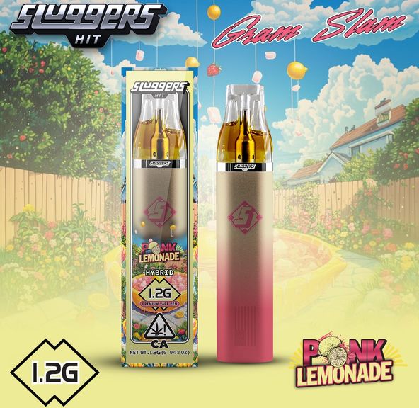 Sluggers AIO Vape Pink Lemonade 1.2g