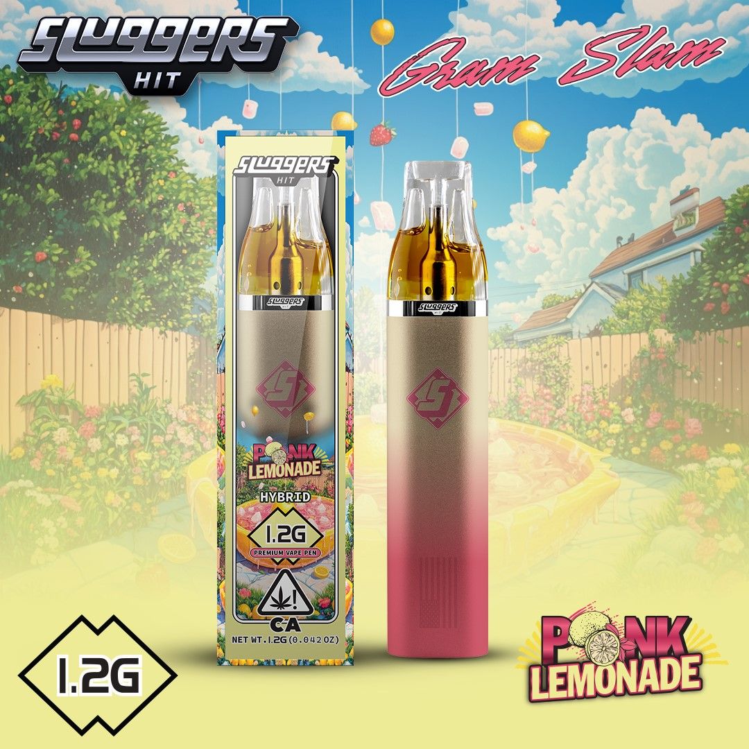 Sluggers AIO Vape Pink Lemonade 1.2g