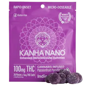 Kanha NANO Gummies - Passionfruit Paradise(100mg) Micro-dosable