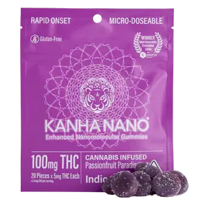 Kanha NANO Gummies - Passionfruit Paradise(100mg) Micro-dosable