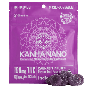 Kanha NANO Gummies - Passionfruit Paradise(100mg) Micro-dosable