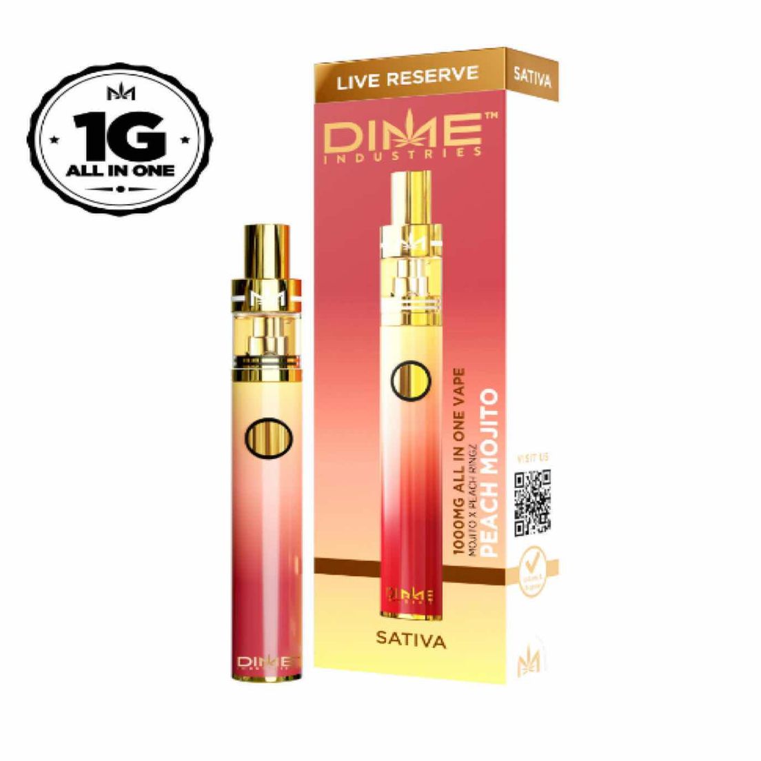 Dime - Peach Mojito Live Reserve - 1g Disposable