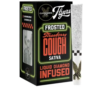 Claybourne Co. - Strawberry Cough Flyers Frosted Infused Pre-Rolls - 5ct