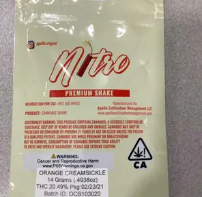 (Apollo) Orange Creamsickle 14G Nitro Shake