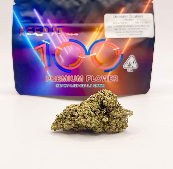 PRE-ORDER ONLY 1/8 Monster Cookies (28.93%/Indica) - Keep it 100