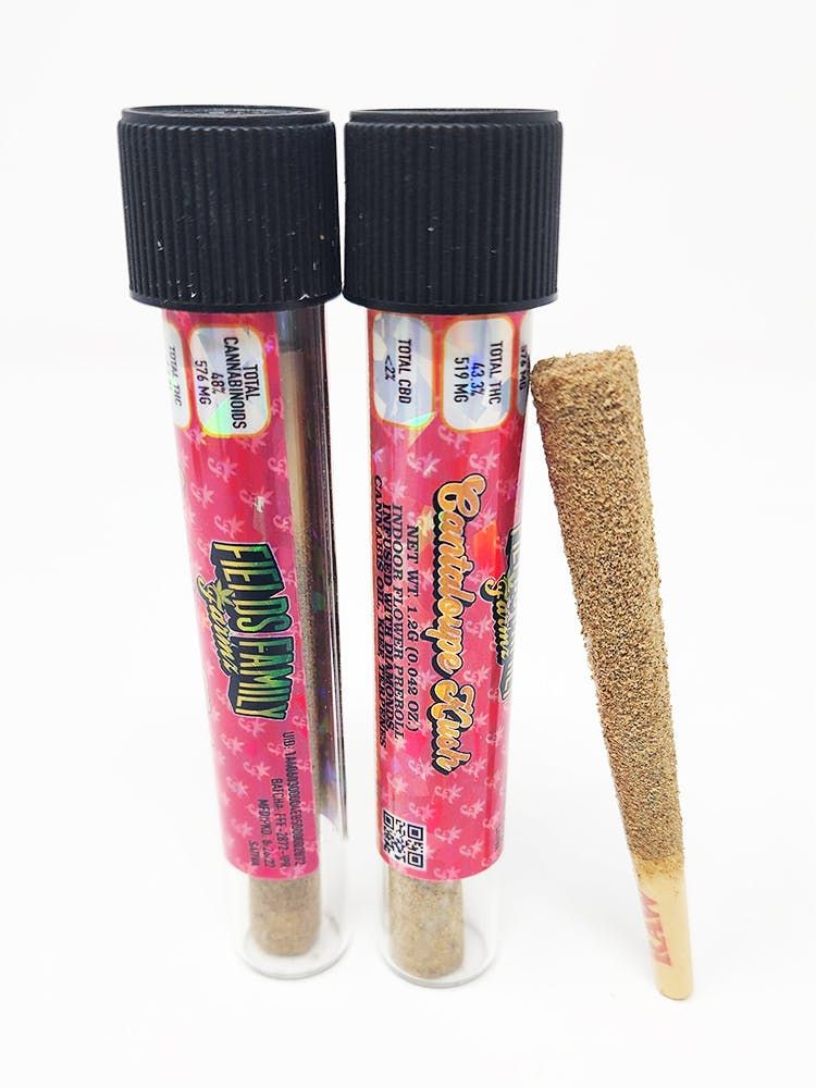 Fields Family Farmz - Cantaloupe Kush 3x Infused Preroll 1.2g