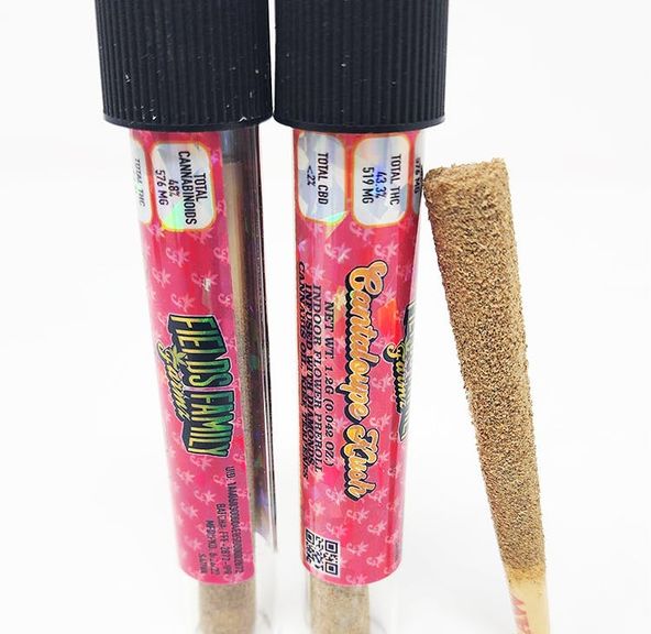 Fields Family Farmz - Cantaloupe Kush 3x Infused Preroll 1.2g