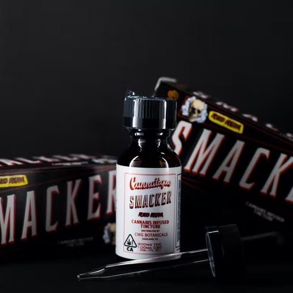 1. Cannatique Smacker 900mg THC / 100mg CBD Tincture - Red Rum *SALE*