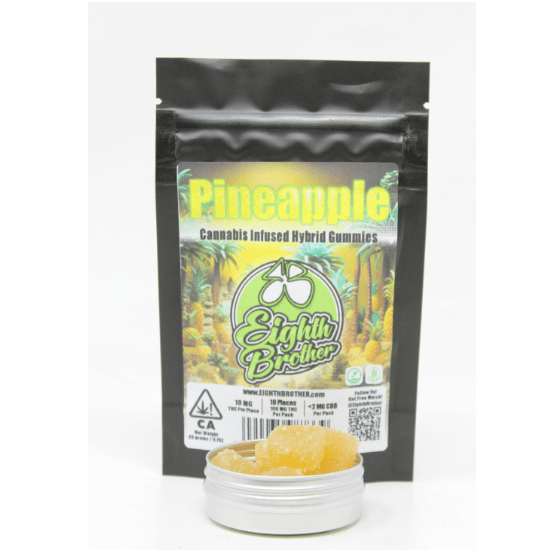 Pineapple Gummies 10 pack - 100 mg