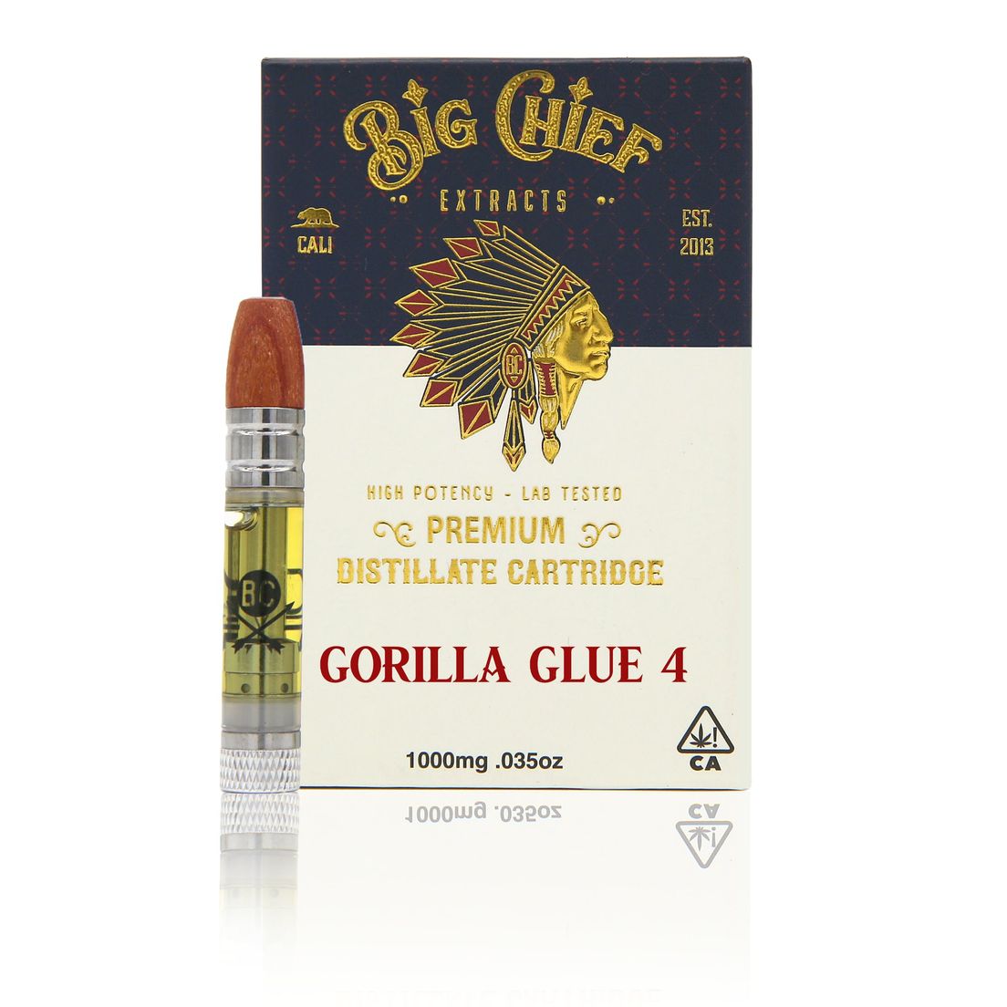 Big Chief THC Cartridge 1G - Gorilla Glue 4