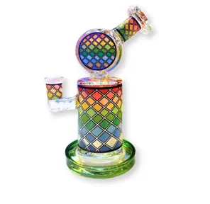 7" Kolas Bong - Rainbow Checkered