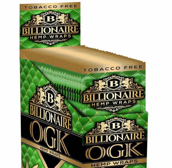 Billionaire Hemp Wraps - 2pk - OGK, Russian Cream & Majestic Grape