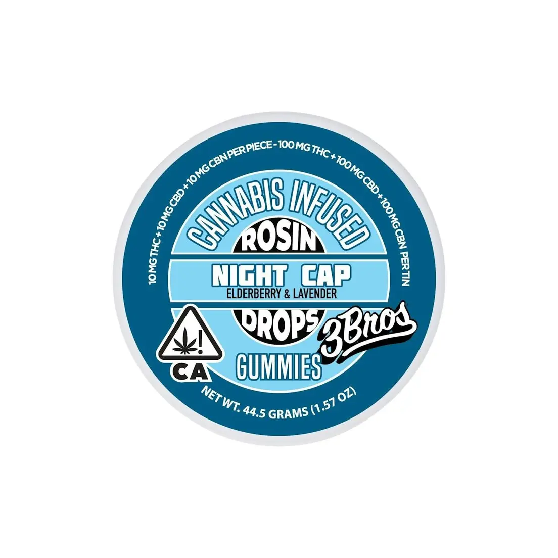 3 Bros - Night Cap 1:1:1 THC:CBD:CBN Rosin Drops - 300mg