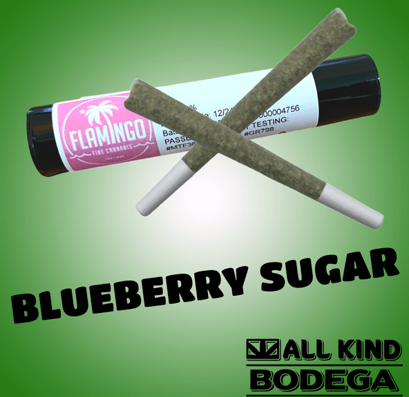Blueberry Sugar .5g Preroll 2 pack (1g total) (@flamingomaine)