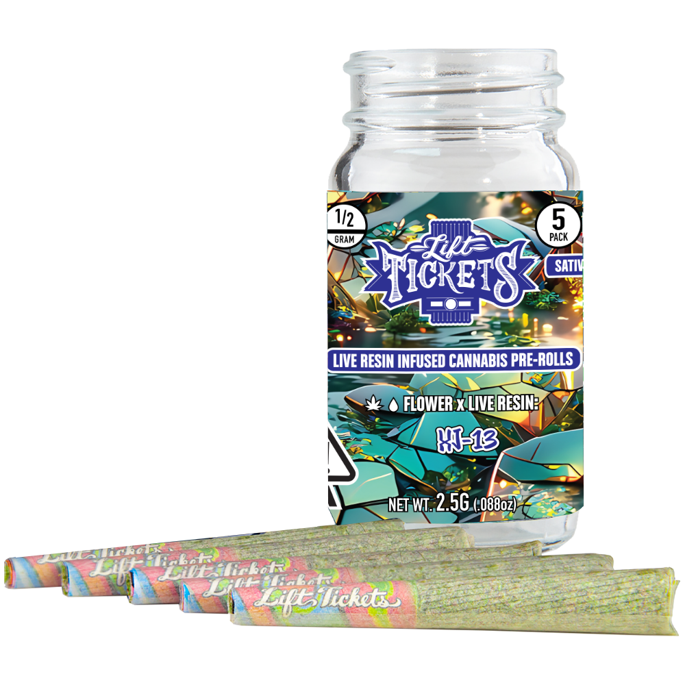 Lift Tickets - (x5) .5g Prerolls - 2.5g - XJ-13