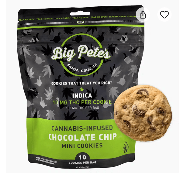 BIG PETES- CHOCOLATE CHIP 10PK 100MG (INDICA)