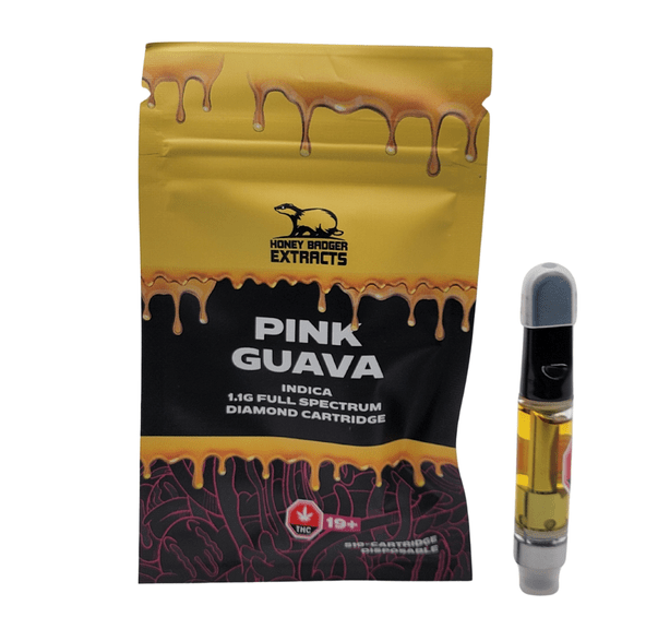 Pink Guava 1G Liquid Diamond Cartridge by Honey Badger