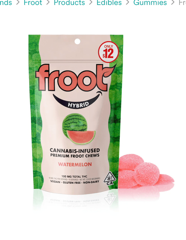 Froot-Watermelon Gummies 100mg