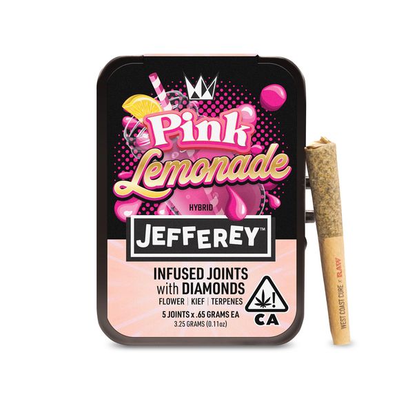 West Coast Cure - Pink Lemonade - Jefferey Infused Joint .65g 5 Pack 3.25g