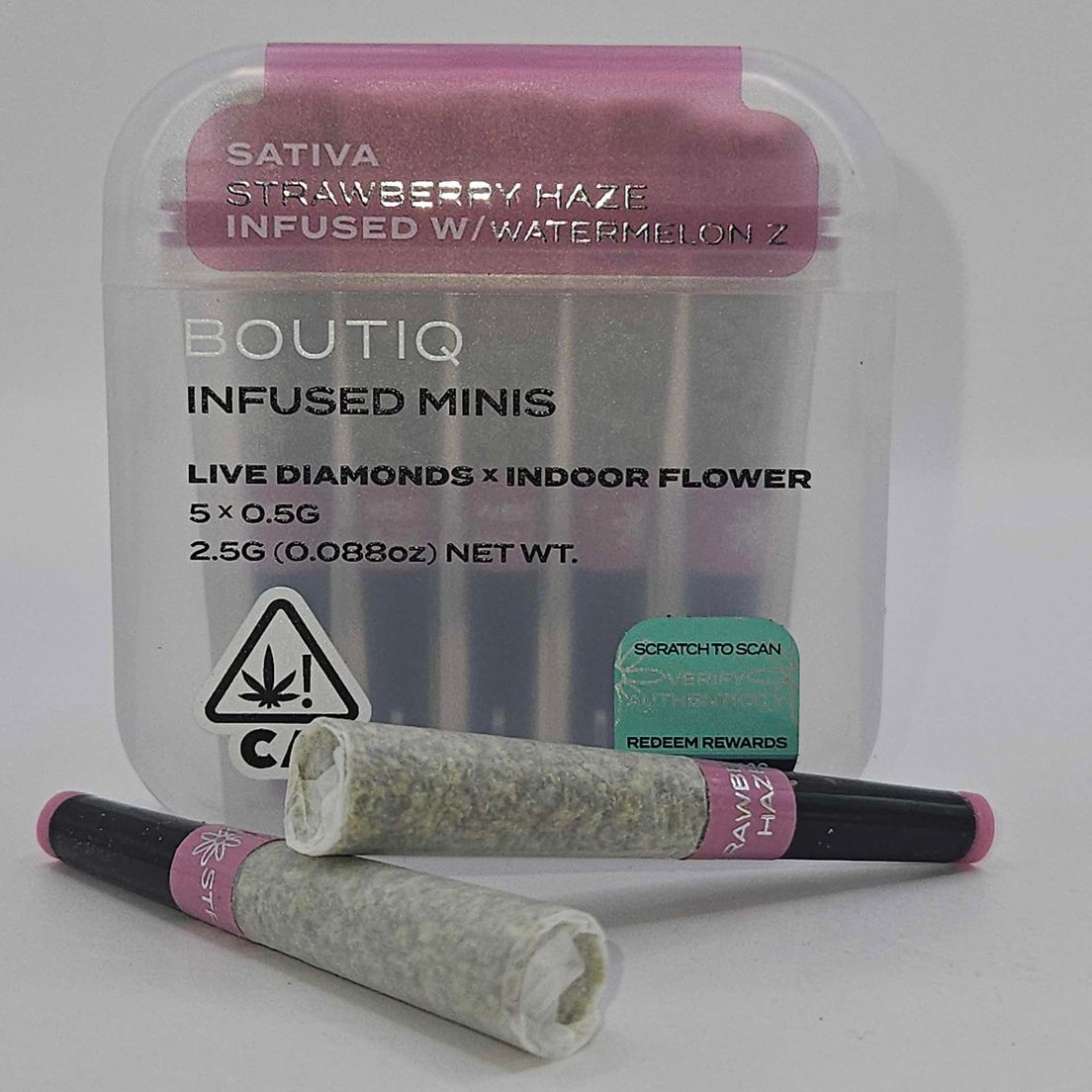 Boutiq Mini Joints (5ct) - Strawberry Haze w/ Watermelon Z