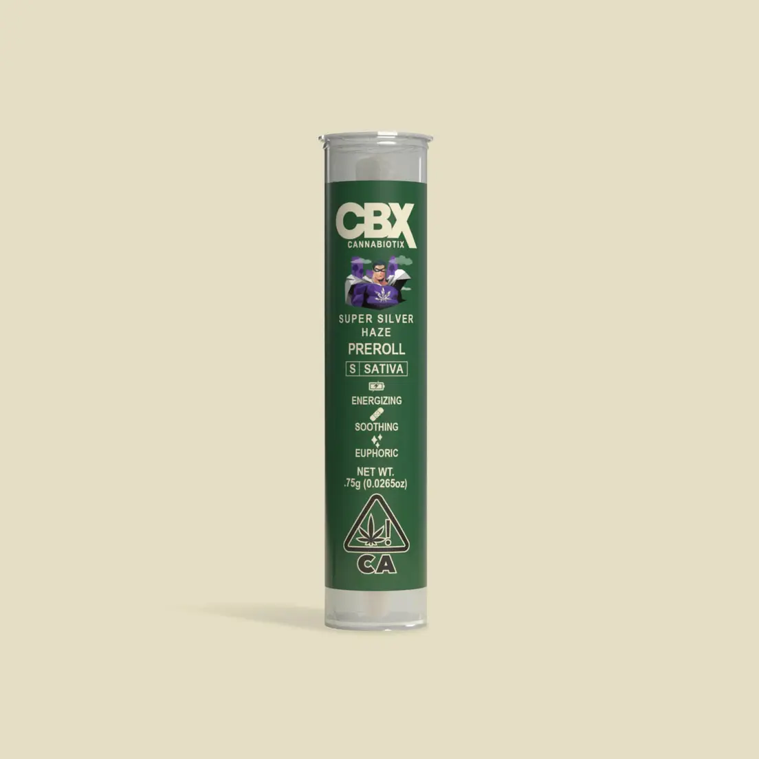 CANNABIOTIX - .75G PREROLL - SUPER SILVER HAZE