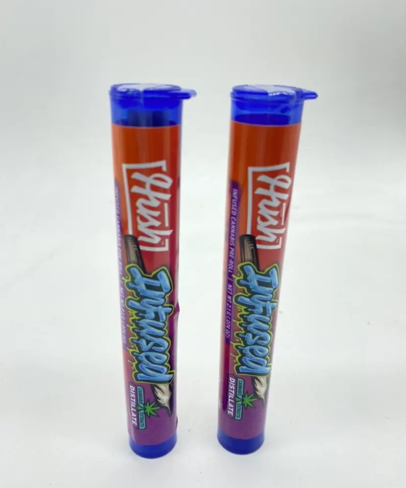 Blue Slushie (indica) - 2 pack (2.1g total) Infused Preroll (THC 41%) by HUSH **Buy 2 for $30**