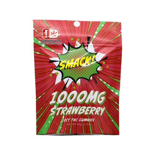 Smack - 1000mg THC Strawberry Gummy 10ct