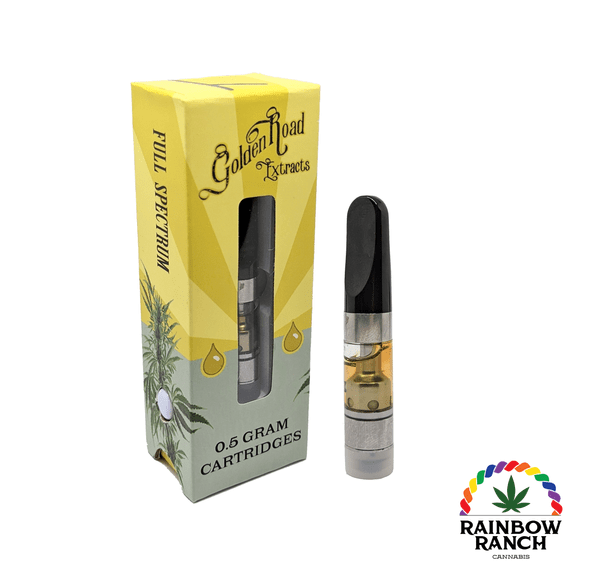 Cured Resin Vape Cartridge | Kobe | .5g | Golden Road Extracts