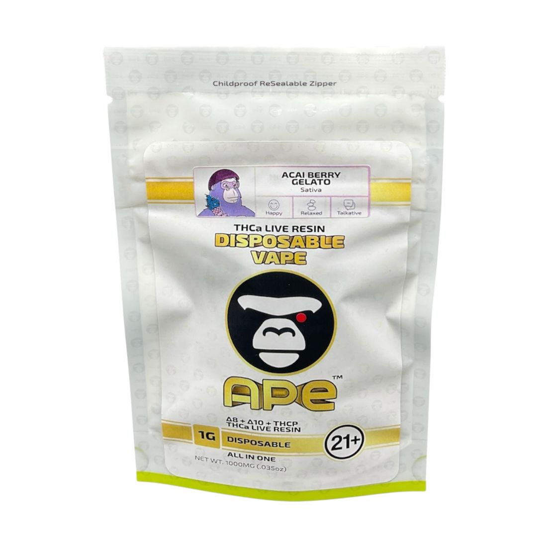 Ape Joint Disposable 1g - Acai Berry Gelato