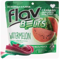 Gummies - Watermelon Belts 100mg