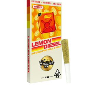 Fuzzies - Lemon Diesel Infused Preroll 5pk (2.5g)
