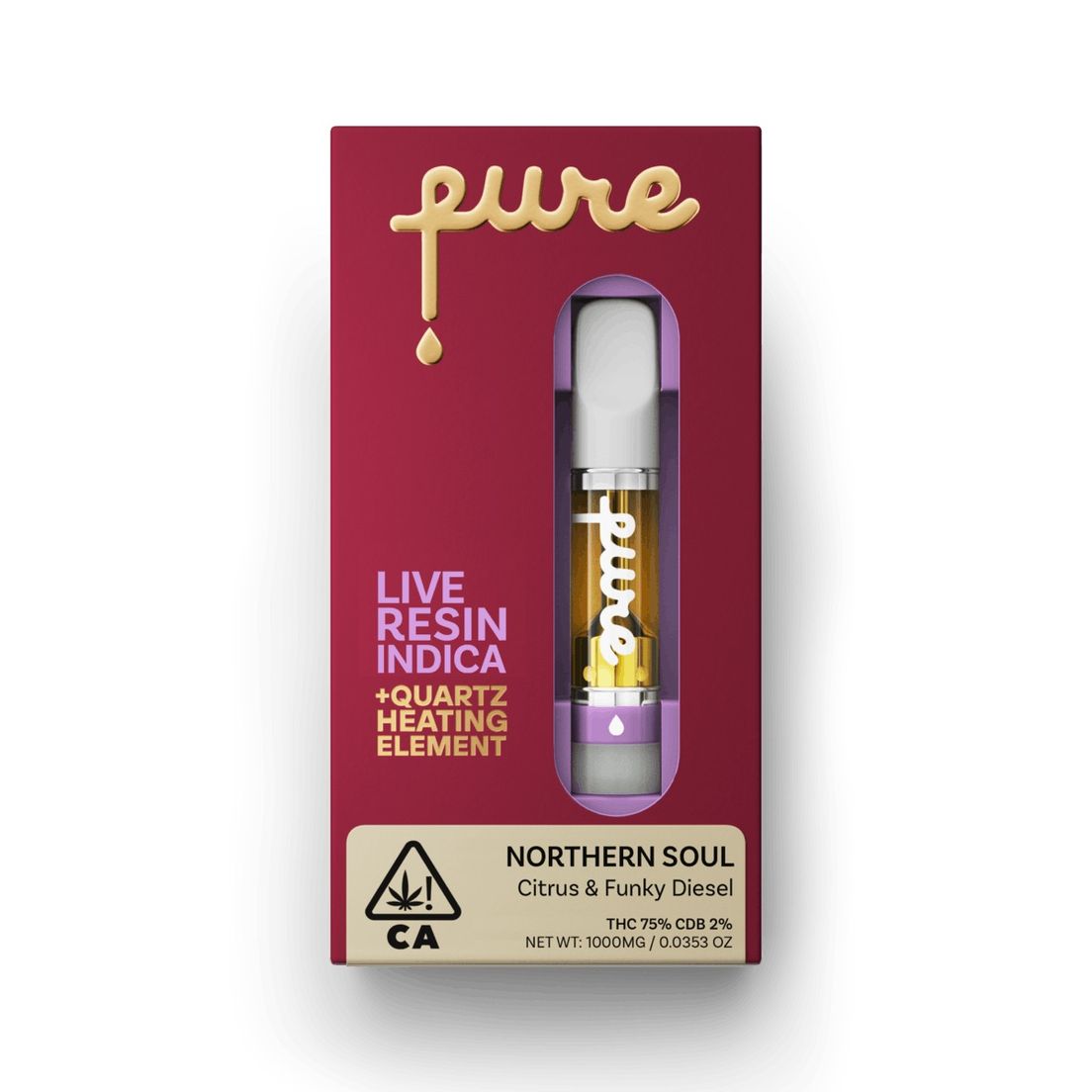Pure- Northern Soul Live Resin Cartridge 1g (I)