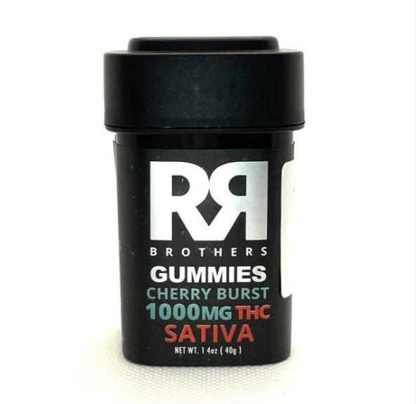 1000mg Sativa Gummies Blueberry Burst