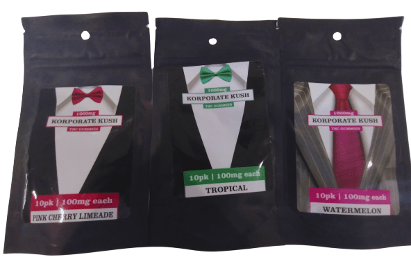 Korporate Kush 1,000mg Gummies - Sour Peach
