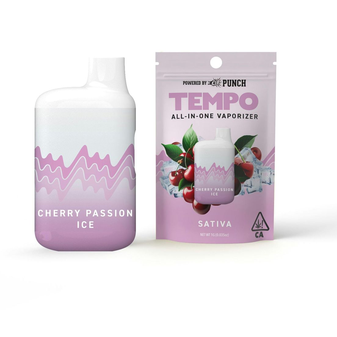Tempo - Cherry Passion Ice AIO Vape 1g