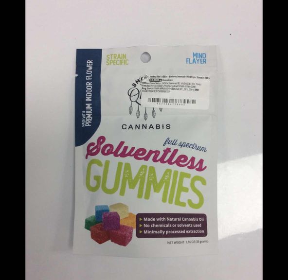 Smokey Okie's Edibles - Blueberry Lemonade (Mind Flayer) Gummies 200mg