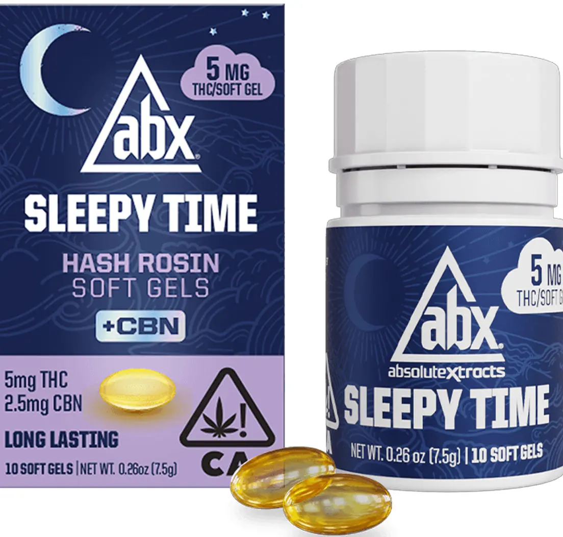 ABX - 5mg Sleepy Time Solventless + CBN Soft Gels - 10ct