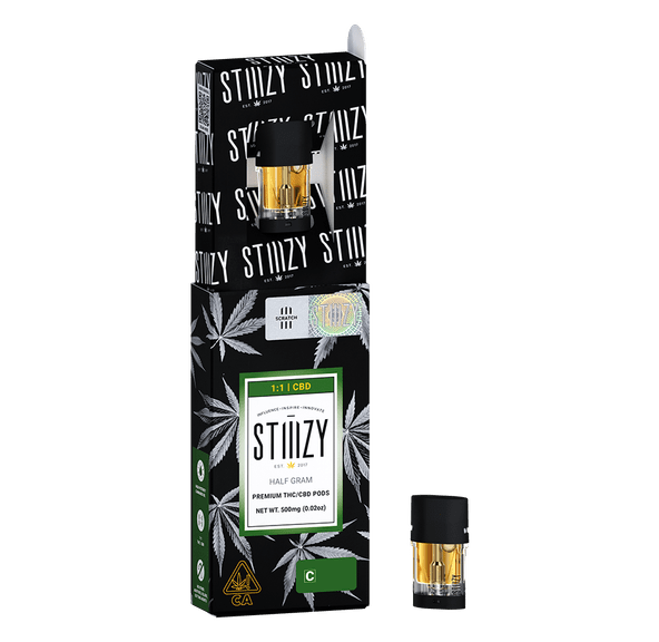 STIIIZY | Pod | .5g | Distillate | 1:1 CBD/THC | Mango