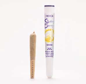 1 x 0.5g Infused Sticky Banger Pre-Roll Indica Banana by KushKraft