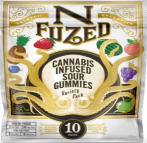 100mg Sour Variety (10pc Gummies) - NFUZED