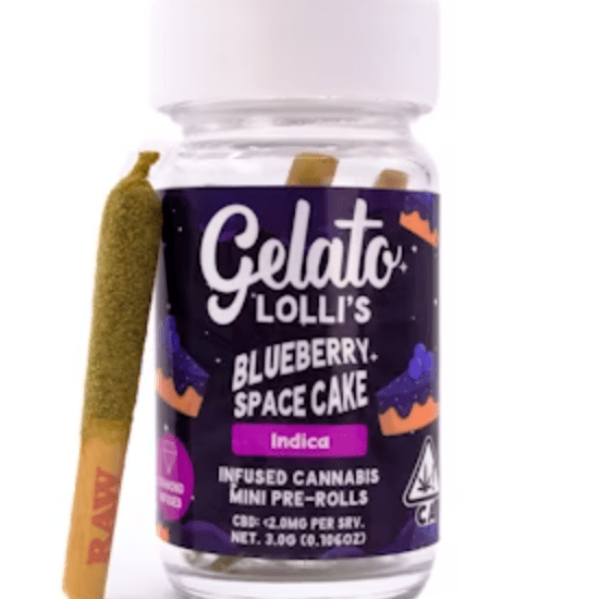 Blueberry Space Cake Lollis 5 Pack Infused Pre-roll