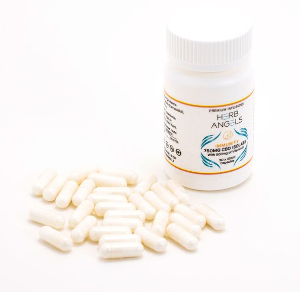 Capsules: Immunity 750mg (30x25mg) CBD by Herb Angels